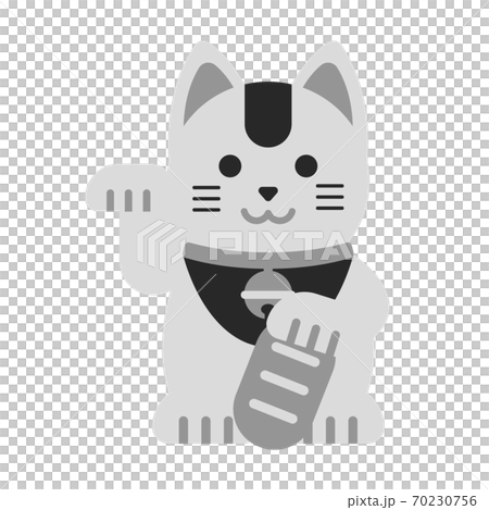 正月 年賀状 招き猫 イラスト素材のイラスト素材 70230756 Pixta