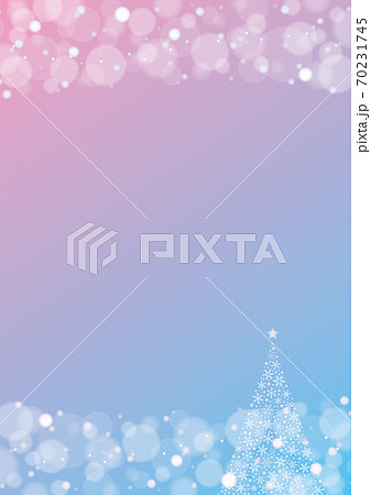 クリスマスツリー　キラキライルミネーション背景　グラデーション 70231745