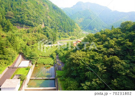 合角ダム　西秩父桃湖　合角漣大橋　倉尾橋　バス釣り　ダム　湖　 70231802
