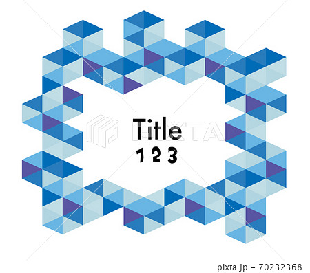タイトル背景に使える幾何学模様のイラスト素材