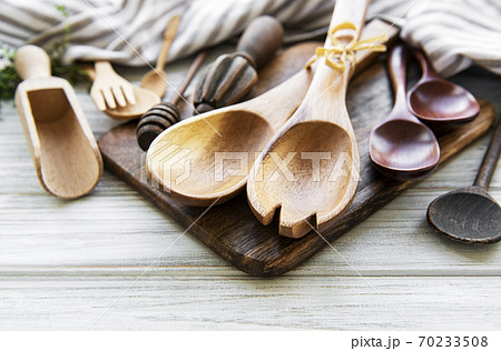 Wooden cutlery kitchen ware Wooden cutlery kitchen ware 70233508
