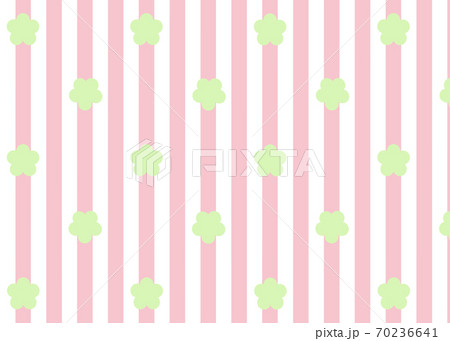 大正レトロ風柄 ピンクと黄緑のイラスト素材