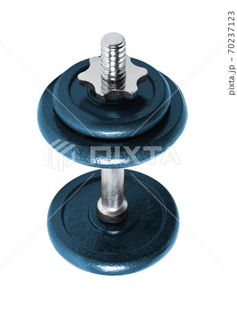 dumbbell isolated 70237123