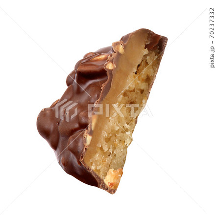 Chocolate bar isolated on white background 70237332