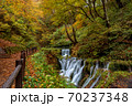 Small waterfalls around Shiraito waterfall during autumn season at Karuizawa, Japan. 70237348