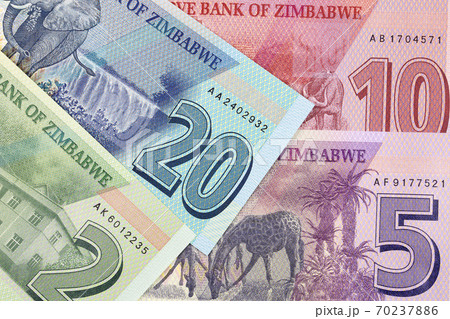 Zimbabwean money - New serie of banknotes Zimbabwean money - New serie of banknotes 70237886