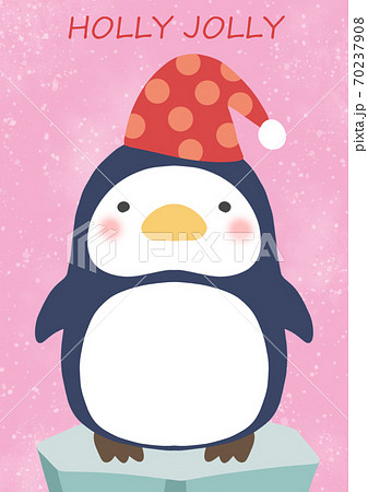 クリスマスシーズンのペンギンのイラスト クリスマスシーズンのペンギンのイラスト 70237908
