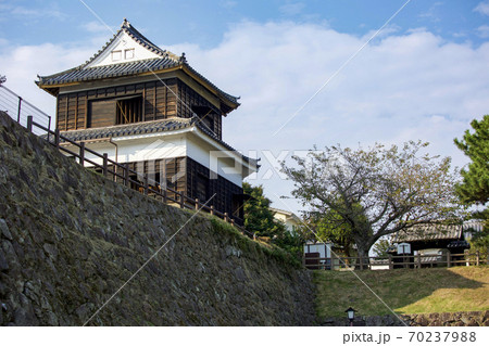 日出城址の石垣と鬼門櫓 70237988