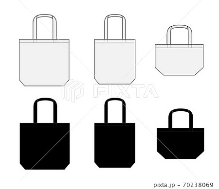 Various Style Tote Bag Template Stock Illustration - Download