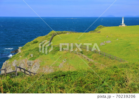【佐賀県】肥前立石埼灯台と杉の原放牧場 【佐賀県】肥前立石埼灯台と杉の原放牧場 70239206