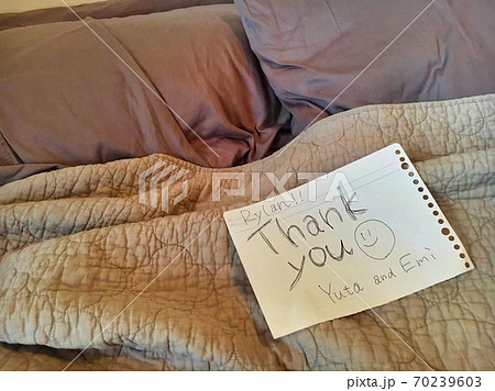 手書きThank youカード 70239603