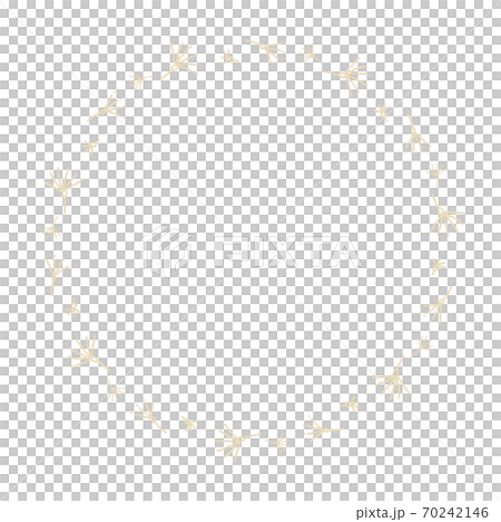 鮮花花圈與手繪插圖 70242146