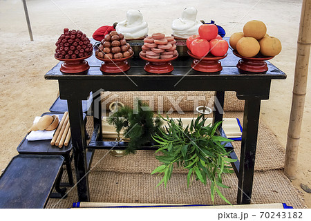 容認民俗村 朝鮮時代 婚礼 70243182