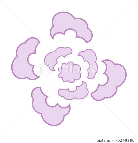 Smoke dust cloud after explosion isolated on white 70249386