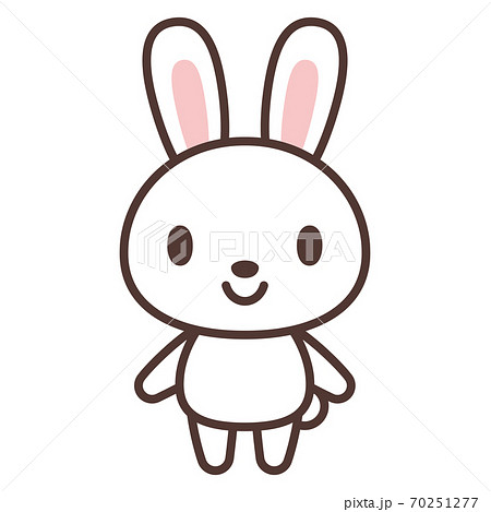 うさぎのキャラクターのイラスト素材 [70251277] - PIXTA