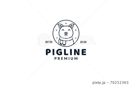 cute cartoon pig or warthog or wild boar head logo icon vector cute cartoon pig or warthog or wild boar head logo icon vector 70252363