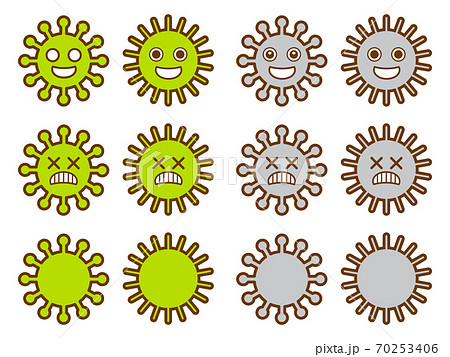 カビのイラストセット2のイラスト素材