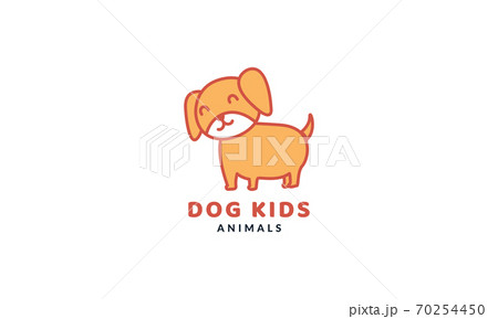 Beagle dog kids pet cute cartoon logo vector  illustration 70254450
