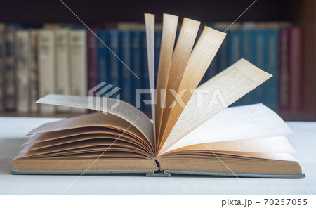 Collection of old books in library 70257055