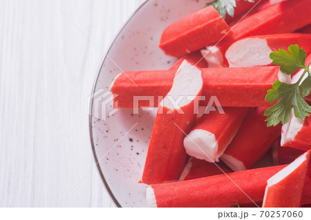 Crab sticks from fish protein 70257060