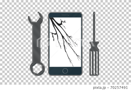 智能手機液晶屏裂紋修復圖 70257491