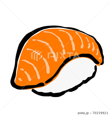 Illustration of Salmon Sushi 70259921