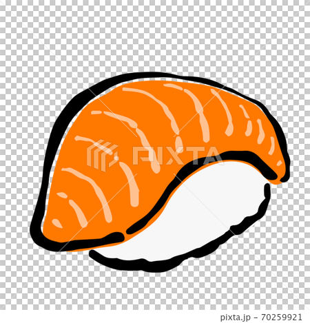 Illustration of Salmon Sushi 70259921