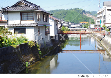 街中を流れる上下川の景色 街中を流れる上下川の景色 70260232