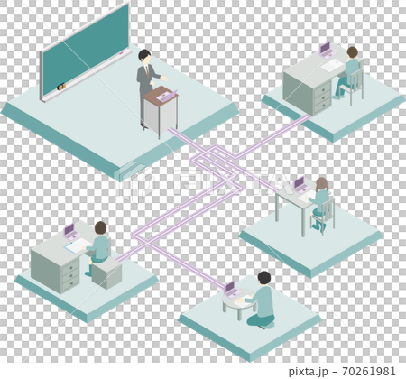 Image of remote lesson - Stock Illustration [70261981] - PIXTA