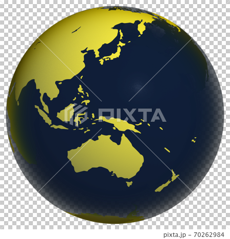 3D illustration of the earth (Japan) 70262984