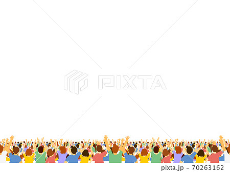 観客 白背景 観客 白背景 70263162