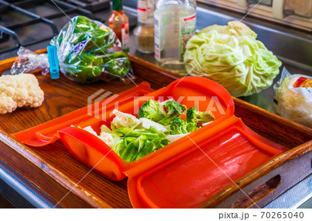 男性でも簡単調理 電子レンジで温野菜 男性でも簡単調理 電子レンジで温野菜 70265040