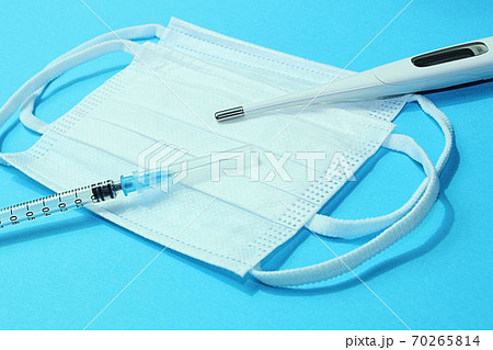 【ウイルス対策】感染症拡大防止のために使用する医療の道具 70265814