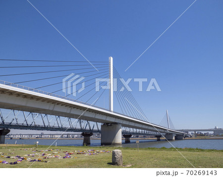 清砂大橋(荒川・中川)(江東区・江戸川区) 70269143