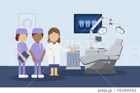 Dental clinic with medical staff Dental clinic with medical staff 70269502