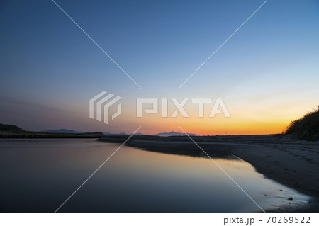 夕暮れの吹上浜 夕暮れの吹上浜 70269522
