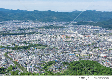 京都・街並み　大文字山からの眺望 70269990