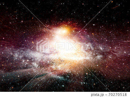 Stars, dust and gas nebula in a far galaxy 70270518
