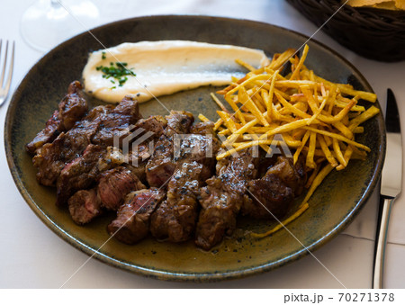Tasty aged beef entrecote 70271378