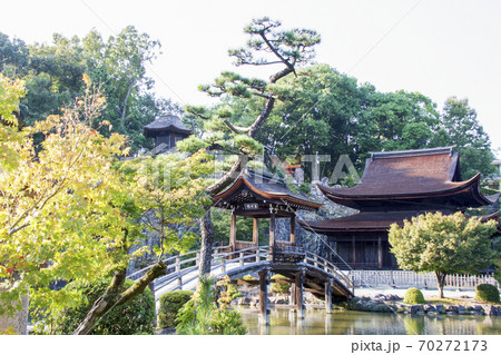 虎渓山永保寺の無際橋と観音堂と六角堂 虎渓山永保寺の無際橋と観音堂と六角堂 70272173