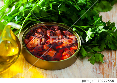 Squid tentacles in Galician sauce 70272556
