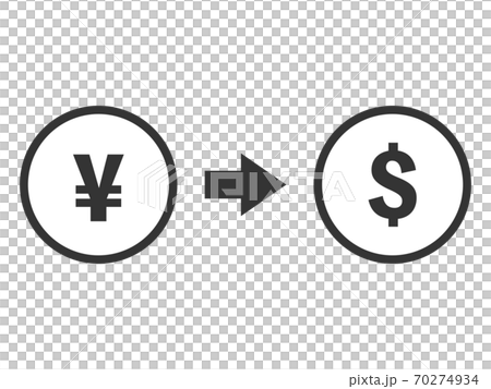 Foreign currency exchange yen dollar 70274934
