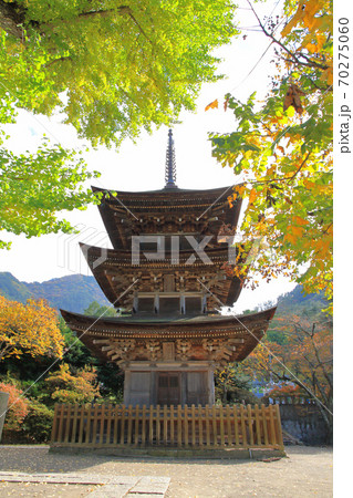 信州の鎌倉 国重要文化財 前山寺三重塔 信州の鎌倉 国重要文化財 前山寺三重塔 70275060