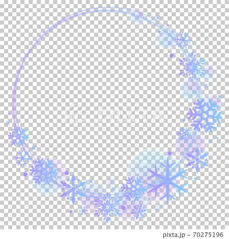 Snow crystal frame - Stock Illustration [70275196] - PIXTA
