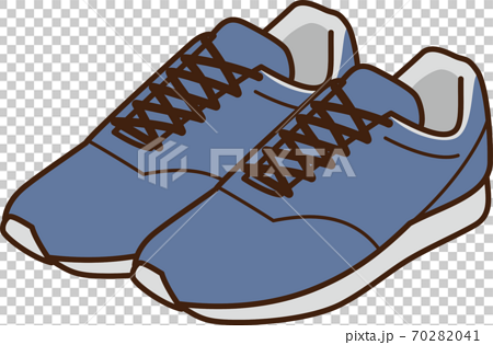 Image Illustration Of Sneakers Blue Stock Illustration 7041