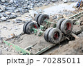 Wheels Of A Destroyed Truck 70285011