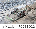 Wheels Of A Destroyed Truck 70285012