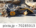 Destroyed Tractor In River 70285013