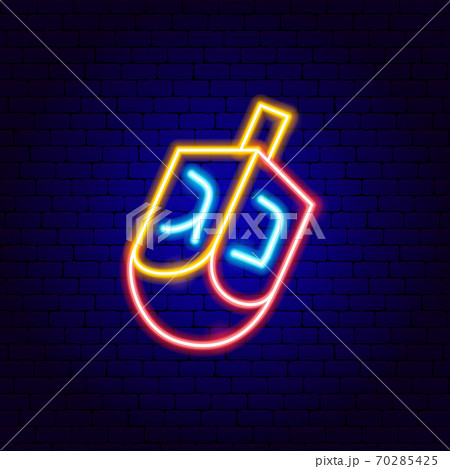 Dreidel Jewish Neon Sign 70285425