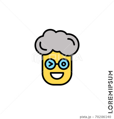 Winking Boy Man Yellow Icon Smile Emoticons のイラスト素材